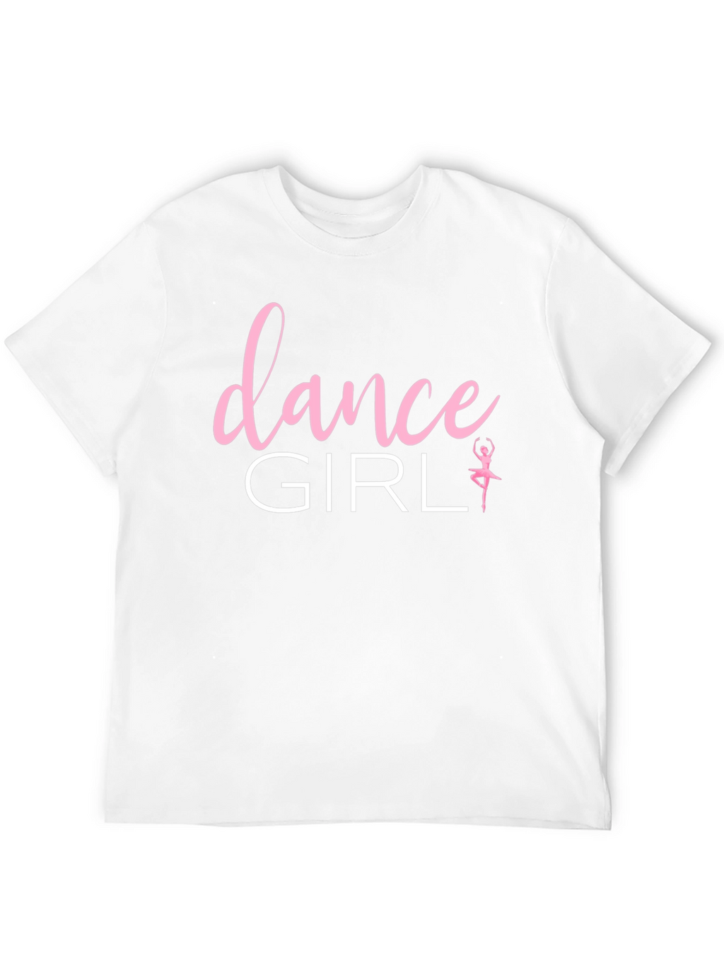 Dance Girl Graphic Tee - Black Cotton T-Shirt