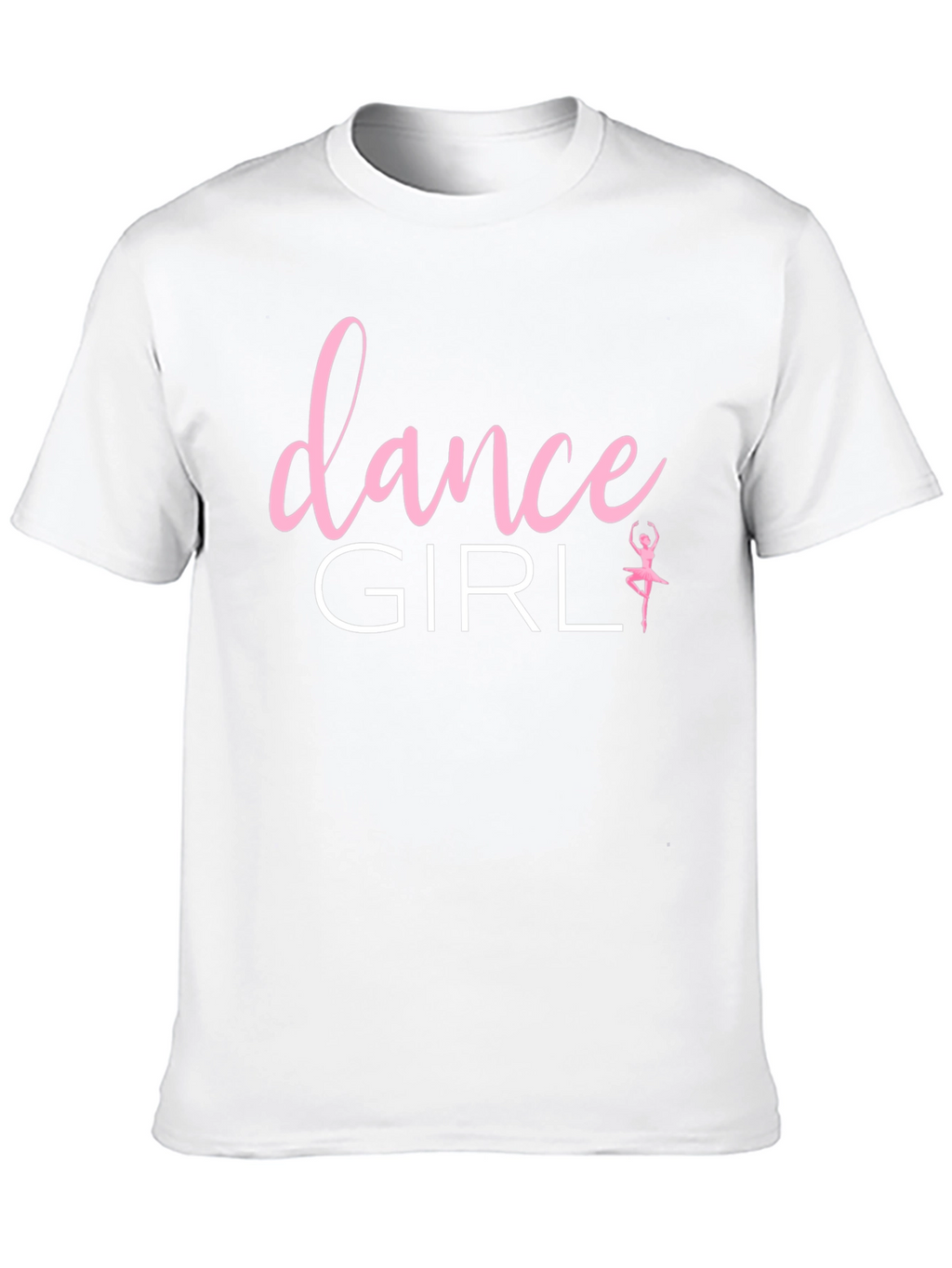 Dance Girl Graphic Tee - Black Cotton T-Shirt