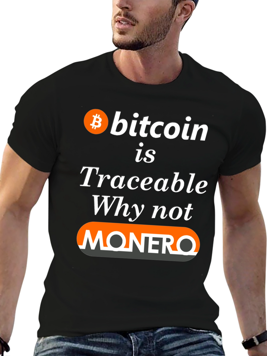 Bitcoin Traceable Monero T-Shirt - Crypto Tee