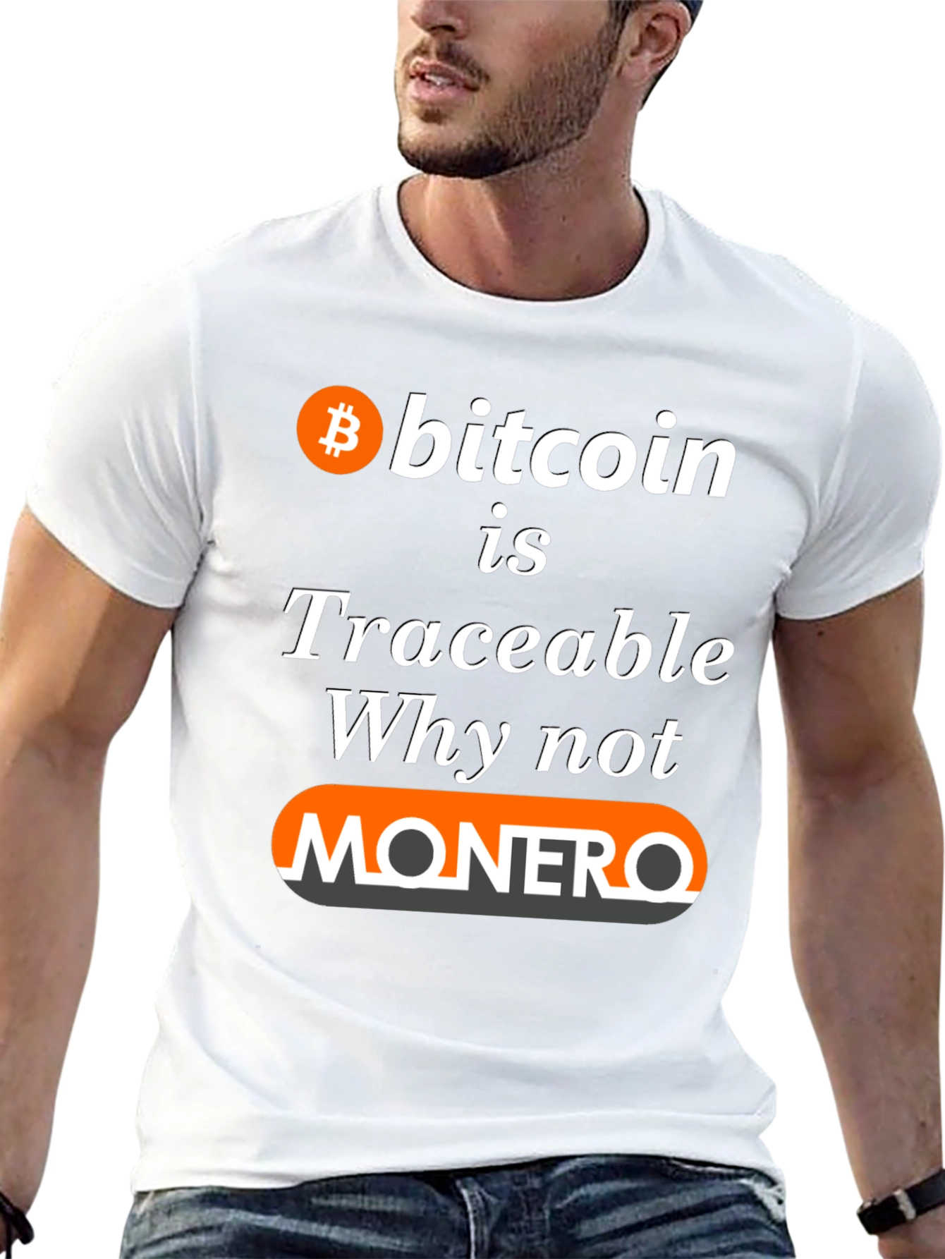 Bitcoin Traceable Monero T-Shirt - Crypto Tee