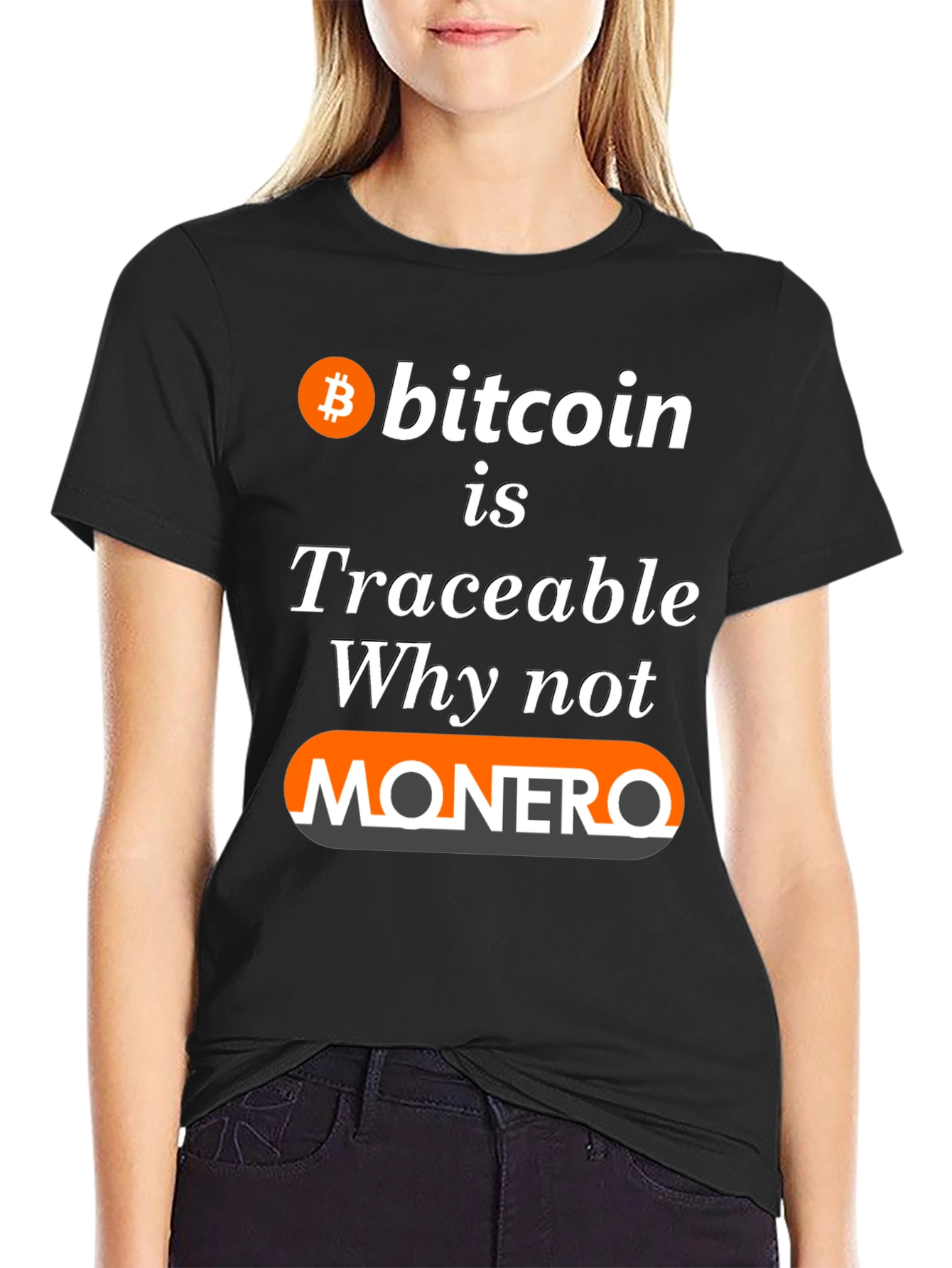 Bitcoin Traceable Monero T-Shirt - Crypto Tee