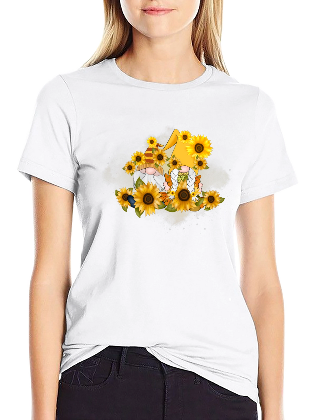 Sunflower Gnomes T-Shirt - Unique Graphic Tee