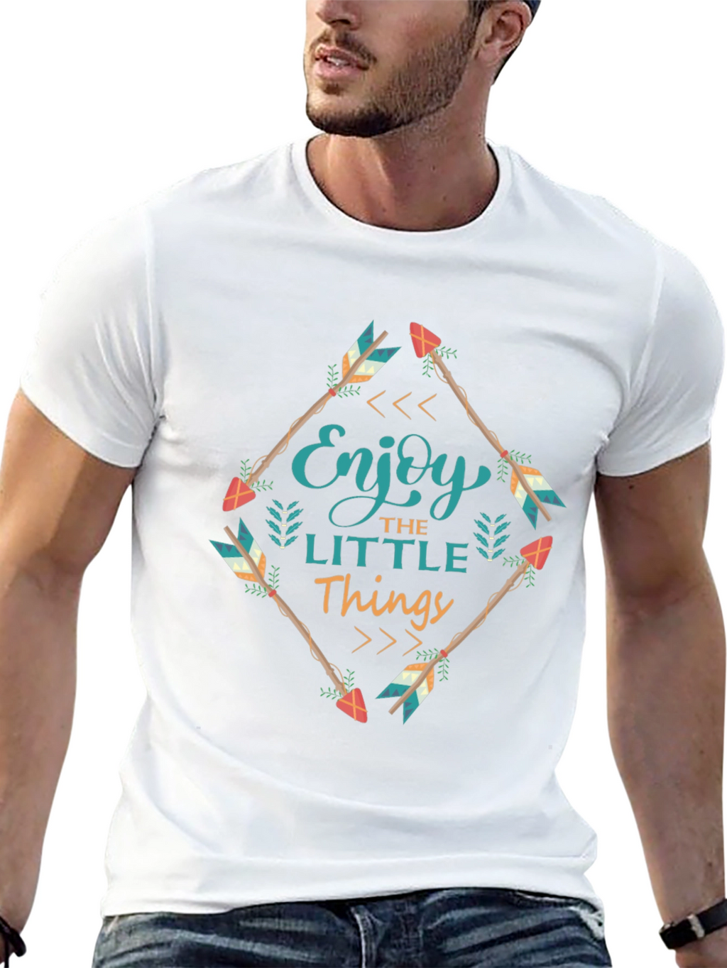 Enjoy the Little Things Graphic Tee - Black