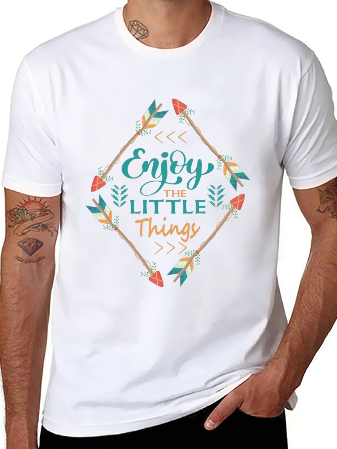 Enjoy the Little Things Graphic Tee - Black