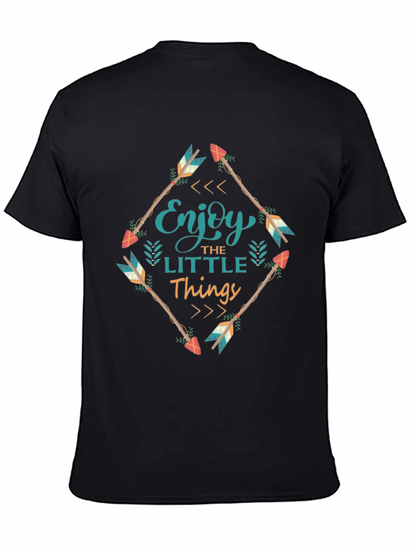 Enjoy the Little Things Graphic Tee - Black