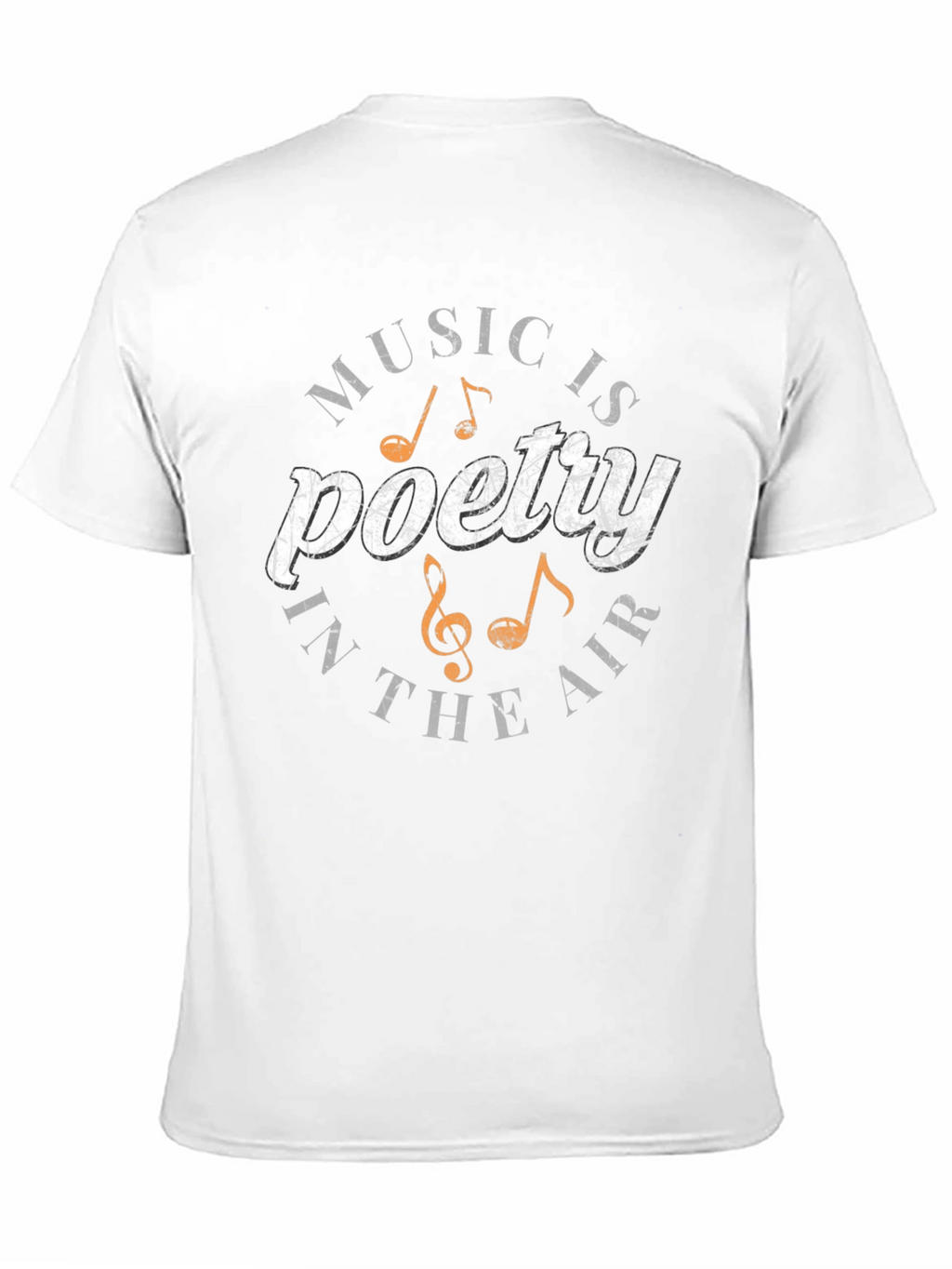 Music is Poetry T-Shirt - Black Graphic Tee