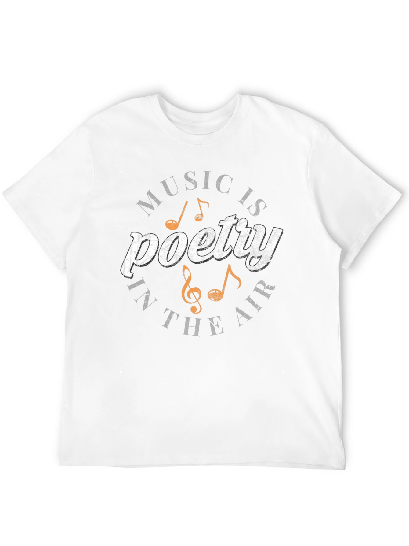 Music is Poetry T-Shirt - Black Graphic Tee