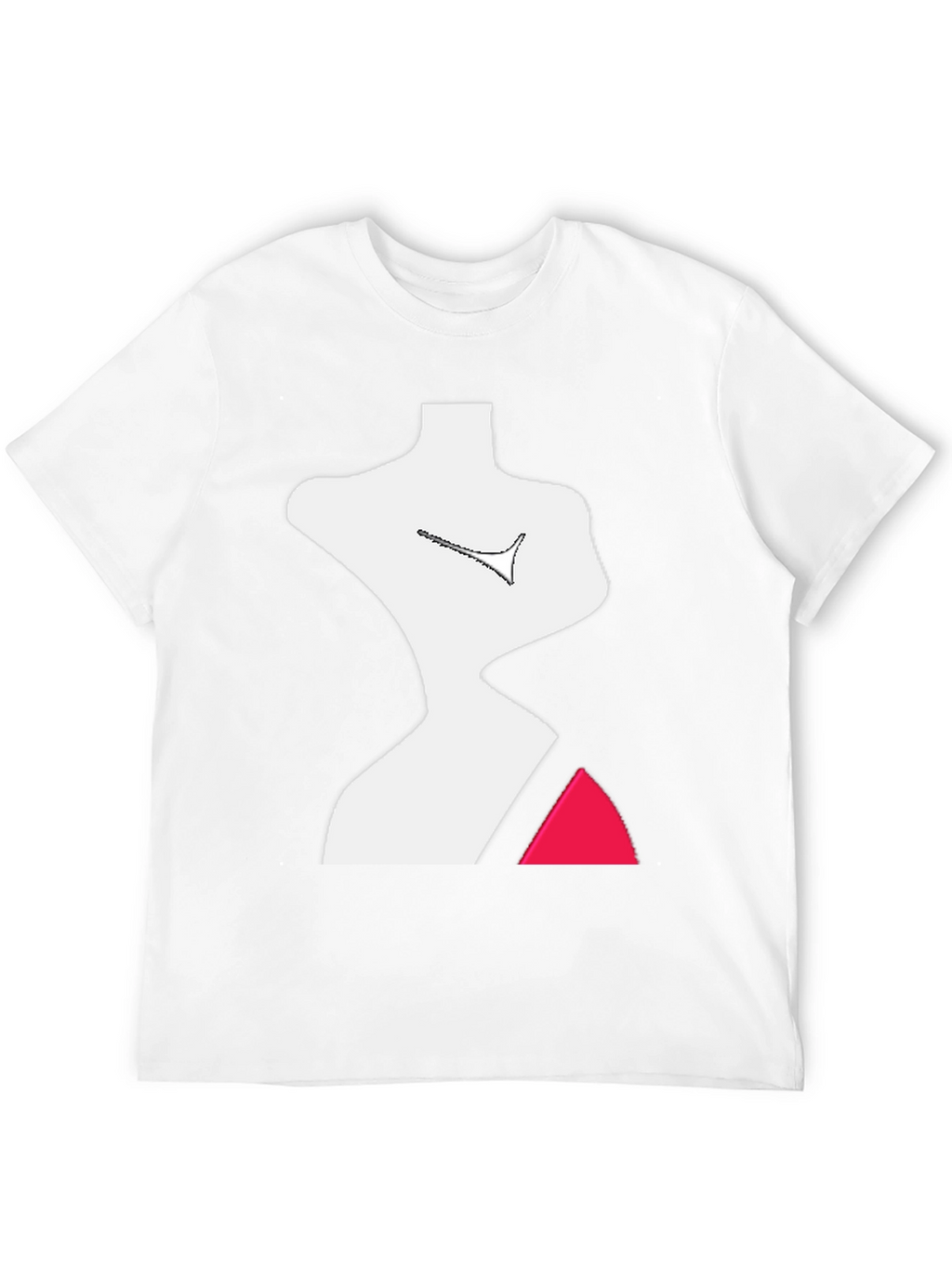 Abstract Figure Graphic Tee - Modern Art T-Shirt