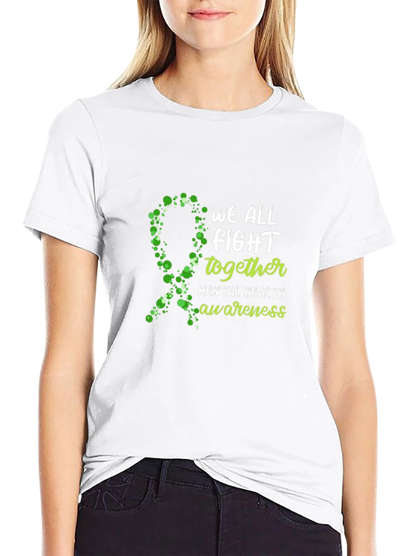 Mental Health Awareness T-Shirt: We All Fight Together Tee