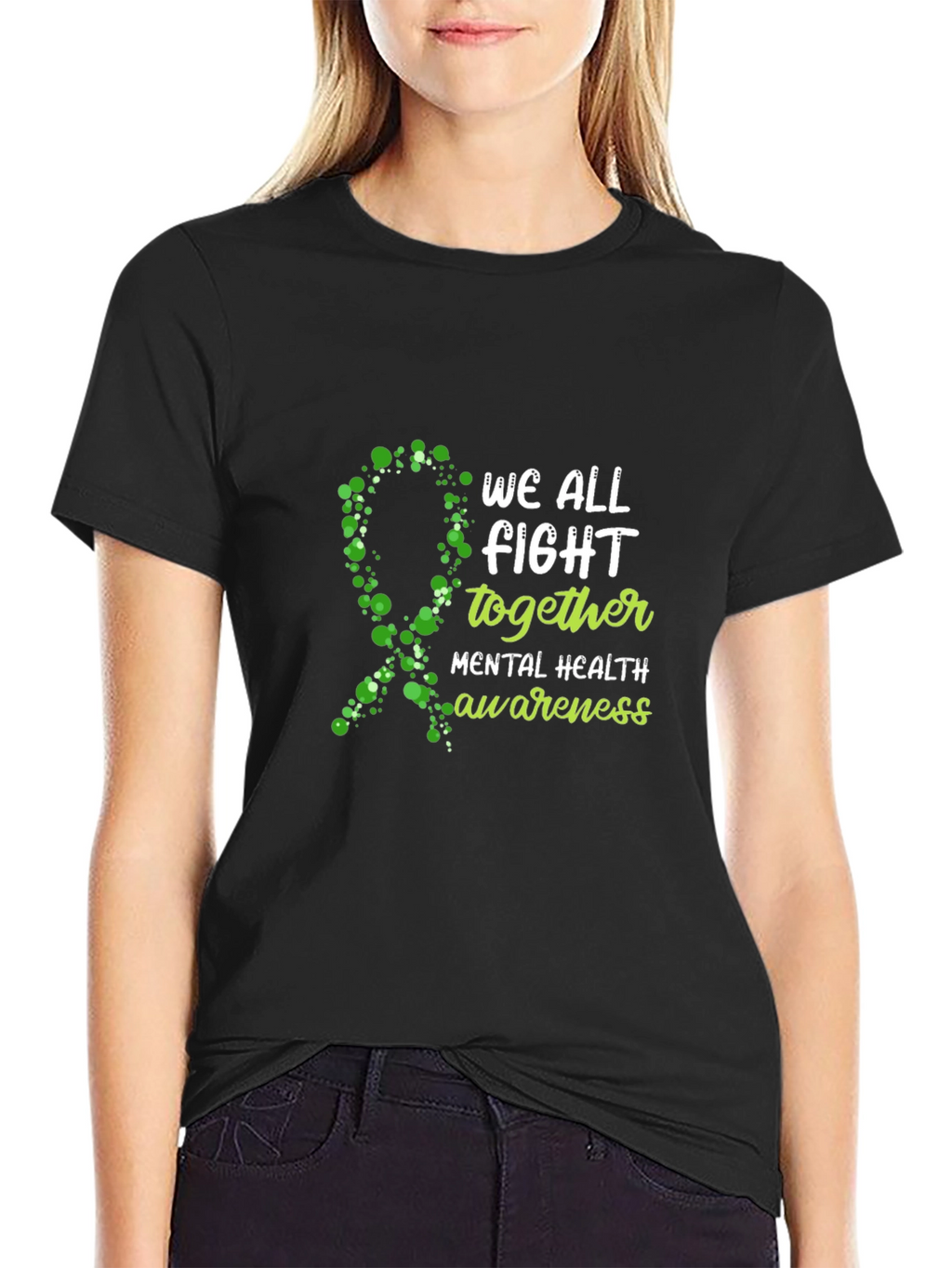 Mental Health Awareness T-Shirt: We All Fight Together Tee