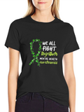 Mental Health Awareness T-Shirt: We All Fight Together Tee