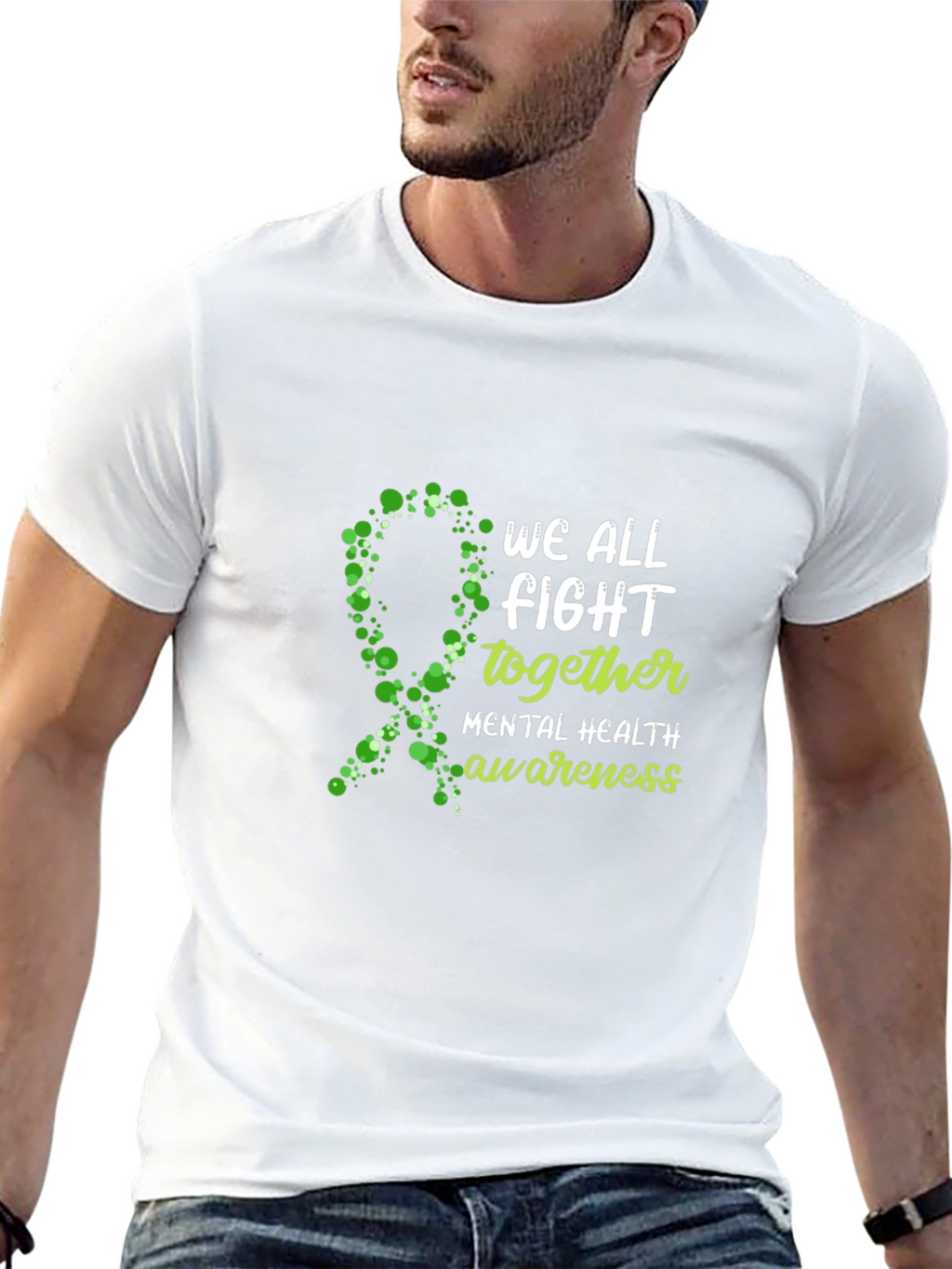 Mental Health Awareness T-Shirt: We All Fight Together Tee