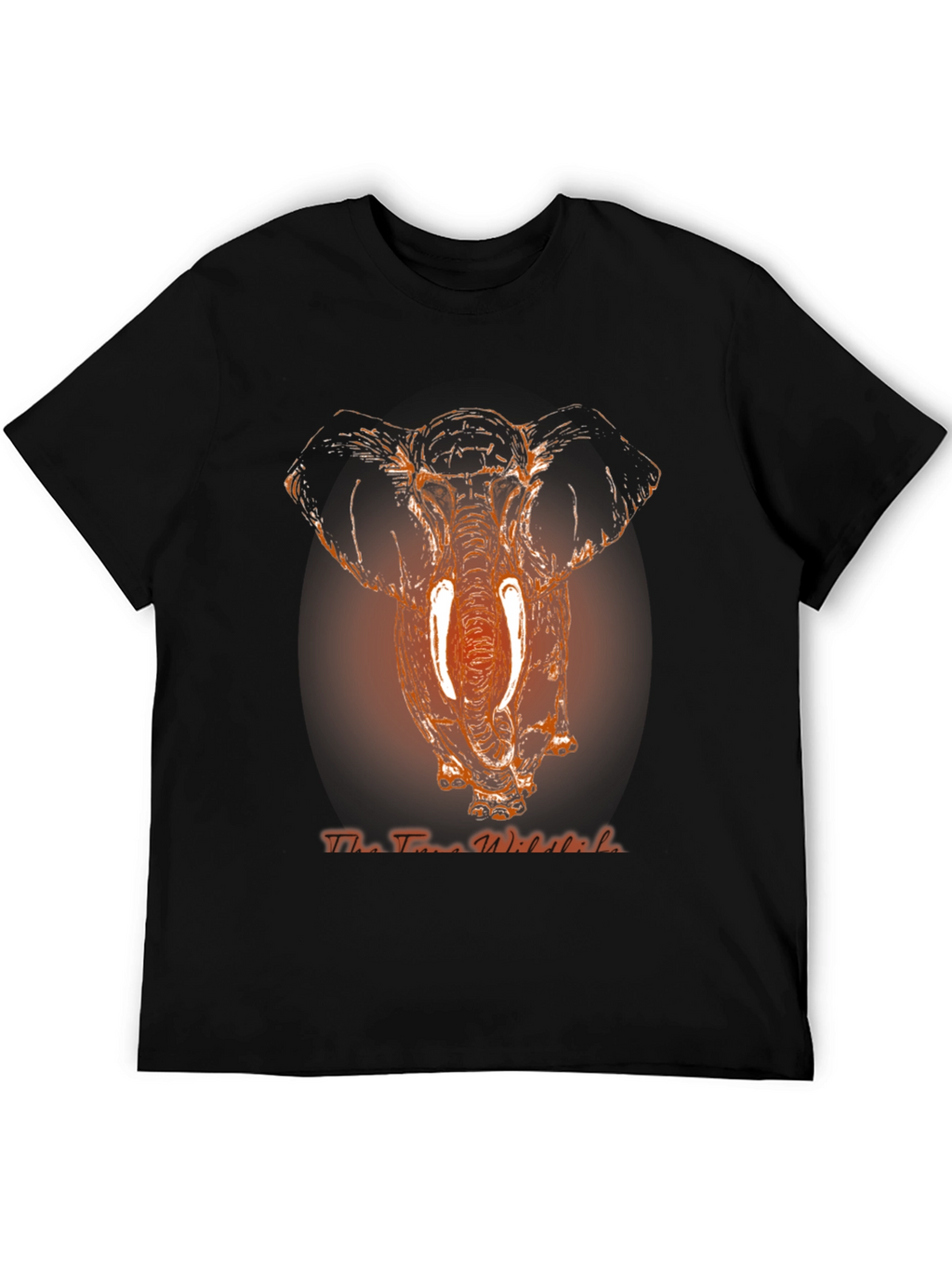 Elephant Graphic Print Mens T-Shirt
