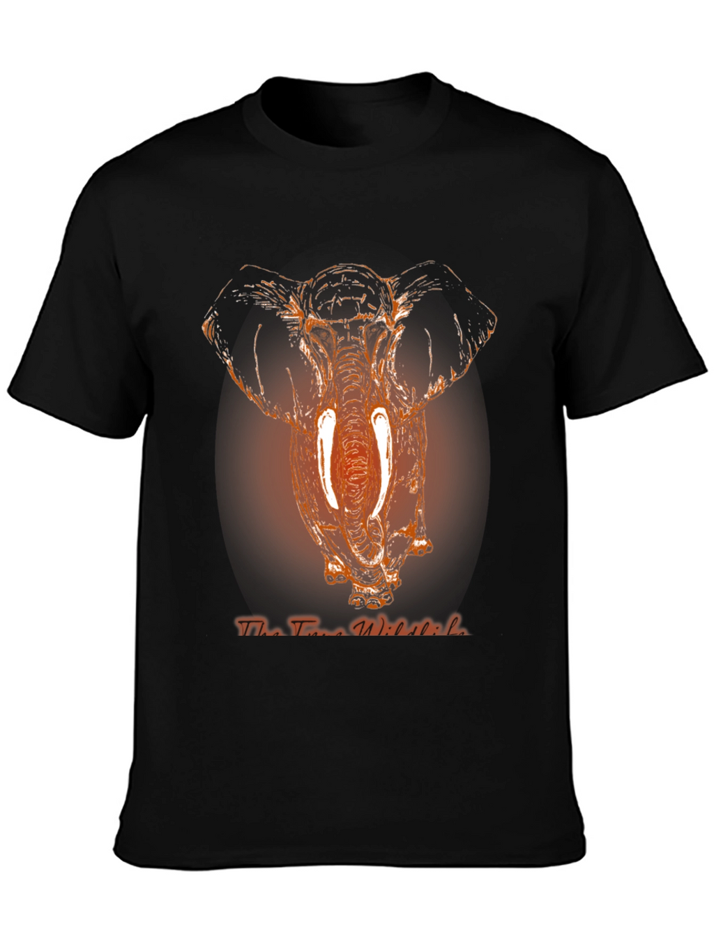 Elephant Graphic Print Mens T-Shirt
