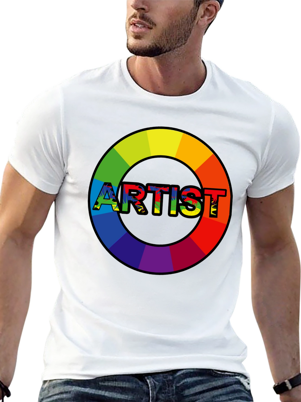 Rainbow Artist T-Shirt - Express Your Creativity!