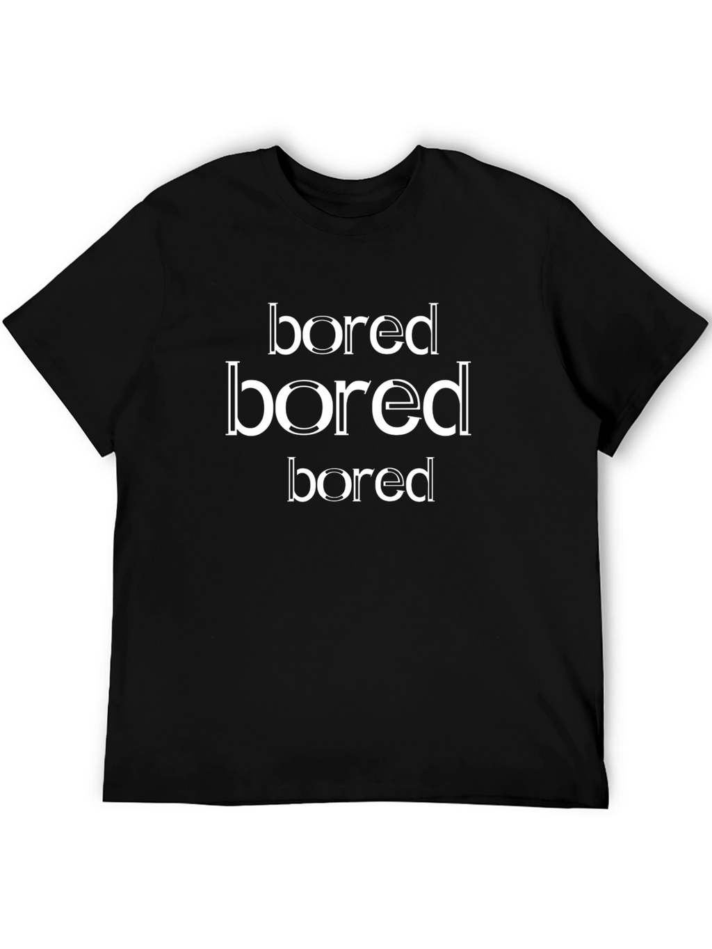 Bored T-Shirt - Mens Black Graphic Tee
