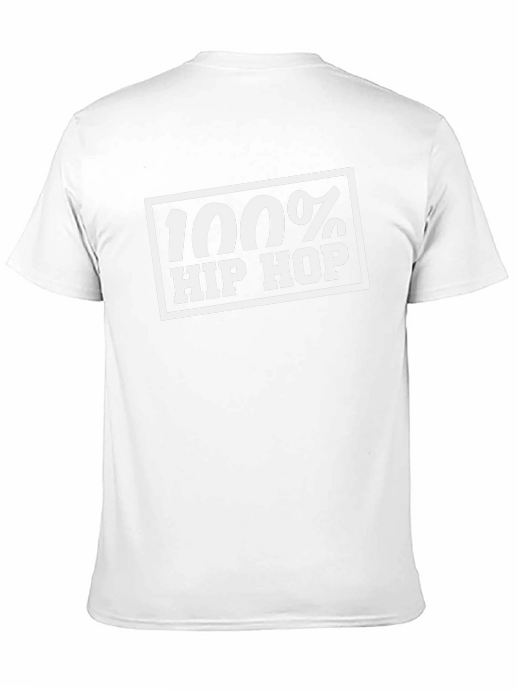100% Hip Hop Graphic Tee - Classic Black T-Shirt