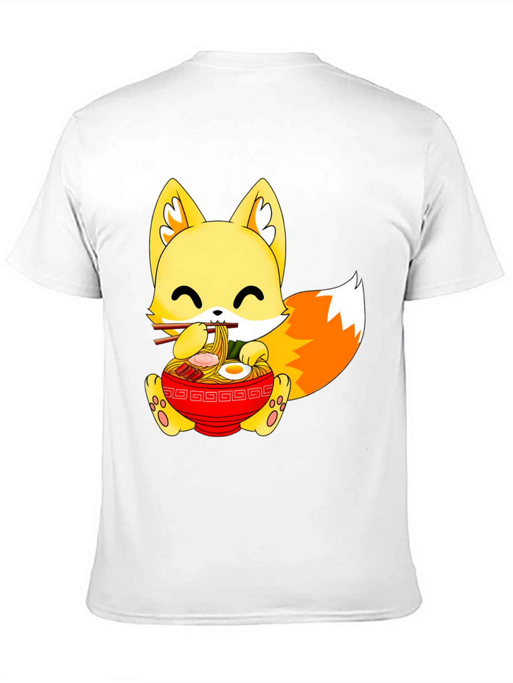 Cute Ramen Fox Graphic Tee