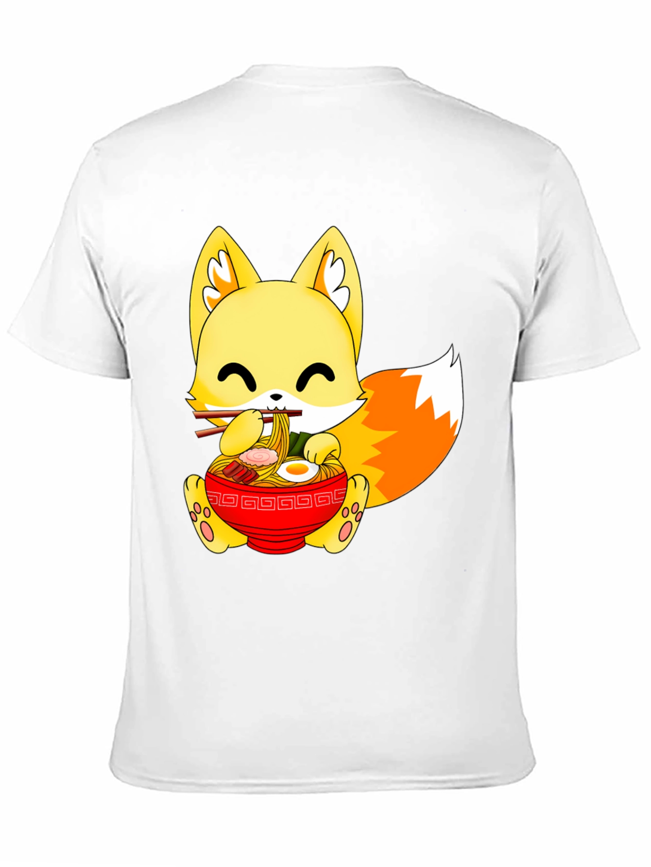 Cute Ramen Fox Graphic Tee
