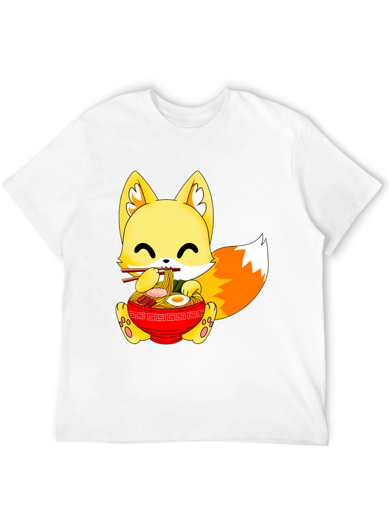 Cute Ramen Fox Graphic Tee