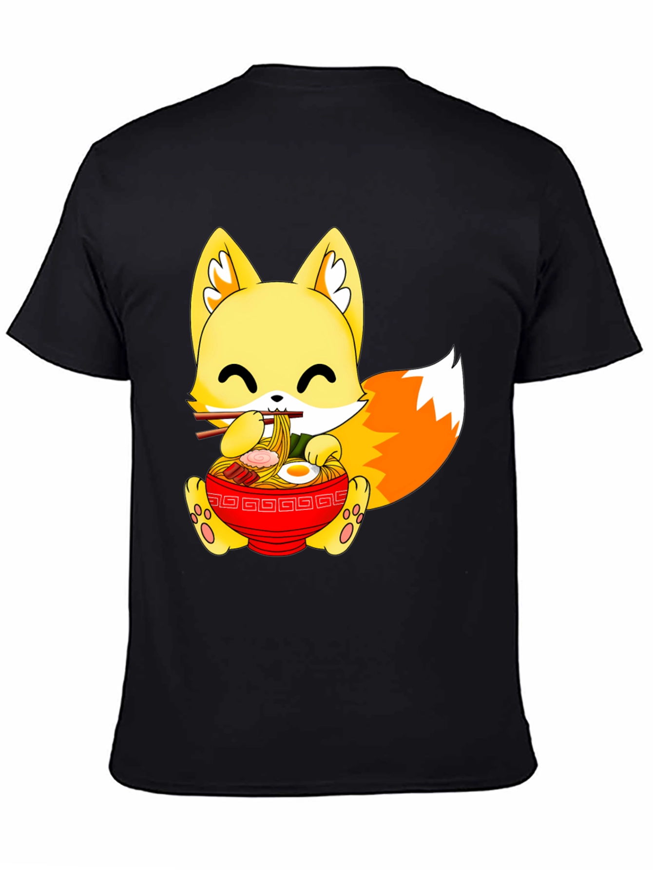 Cute Ramen Fox Graphic Tee