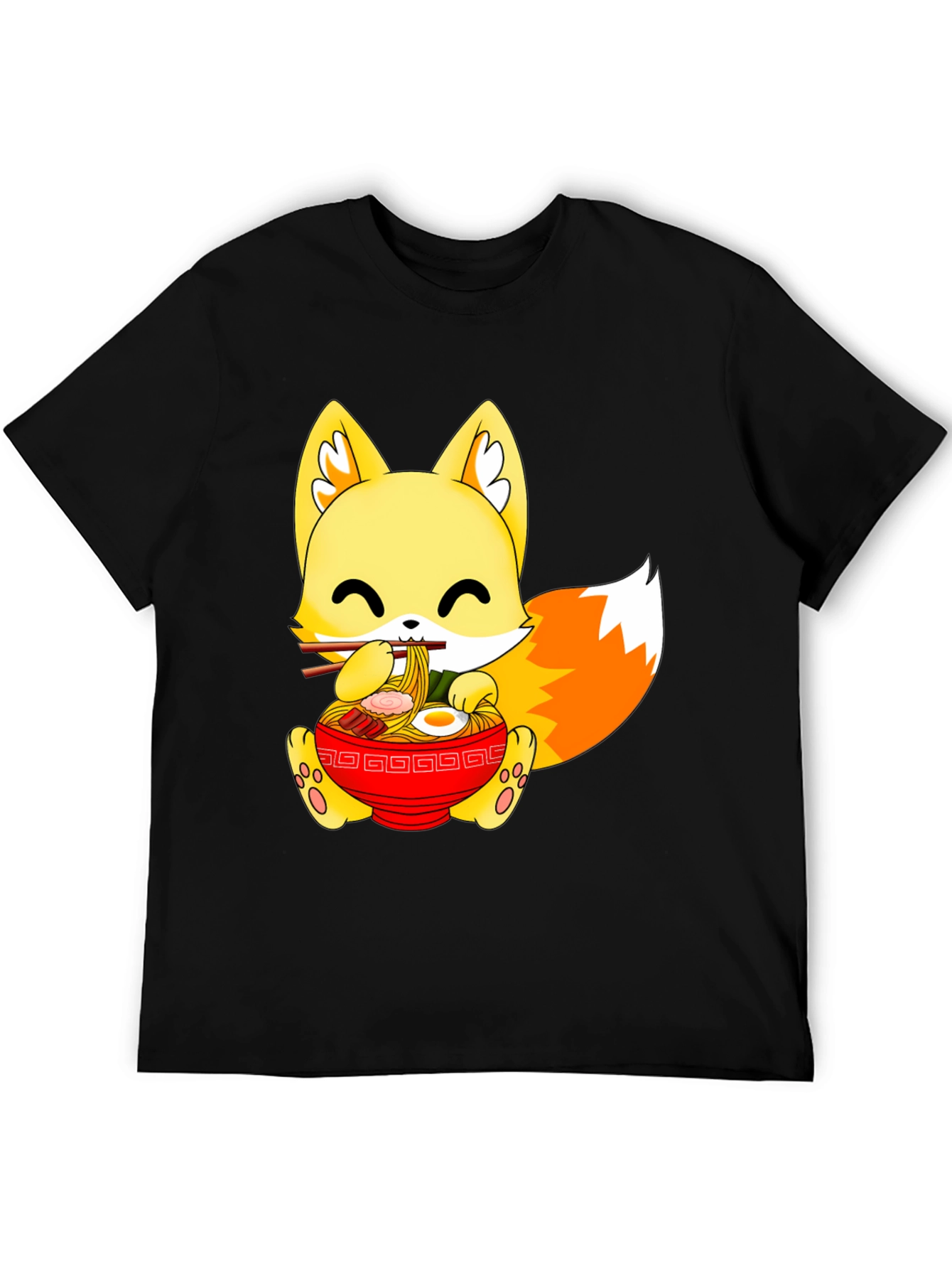 Cute Ramen Fox Graphic Tee