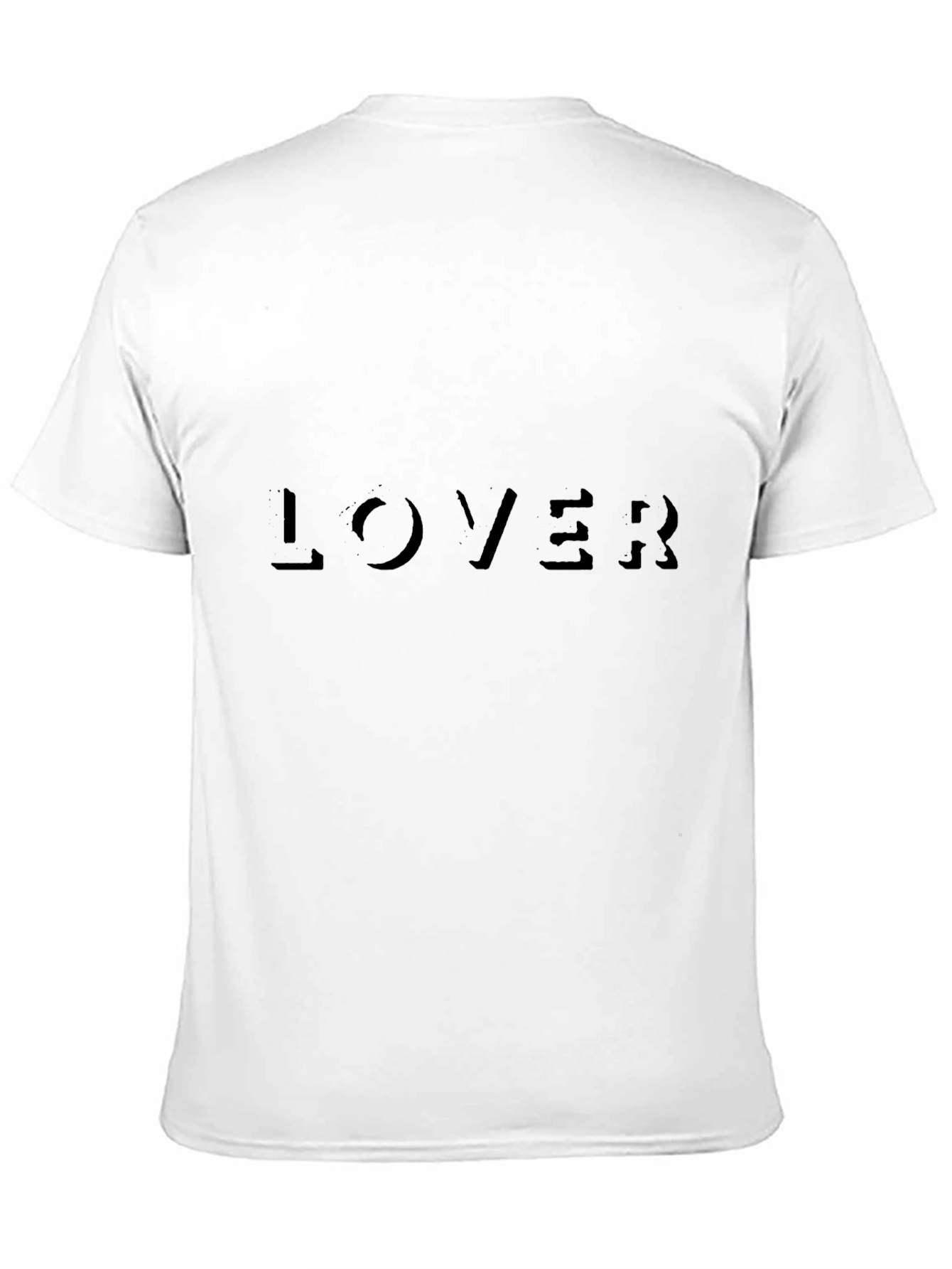 Mens Black Lover Graphic Tee Shirt