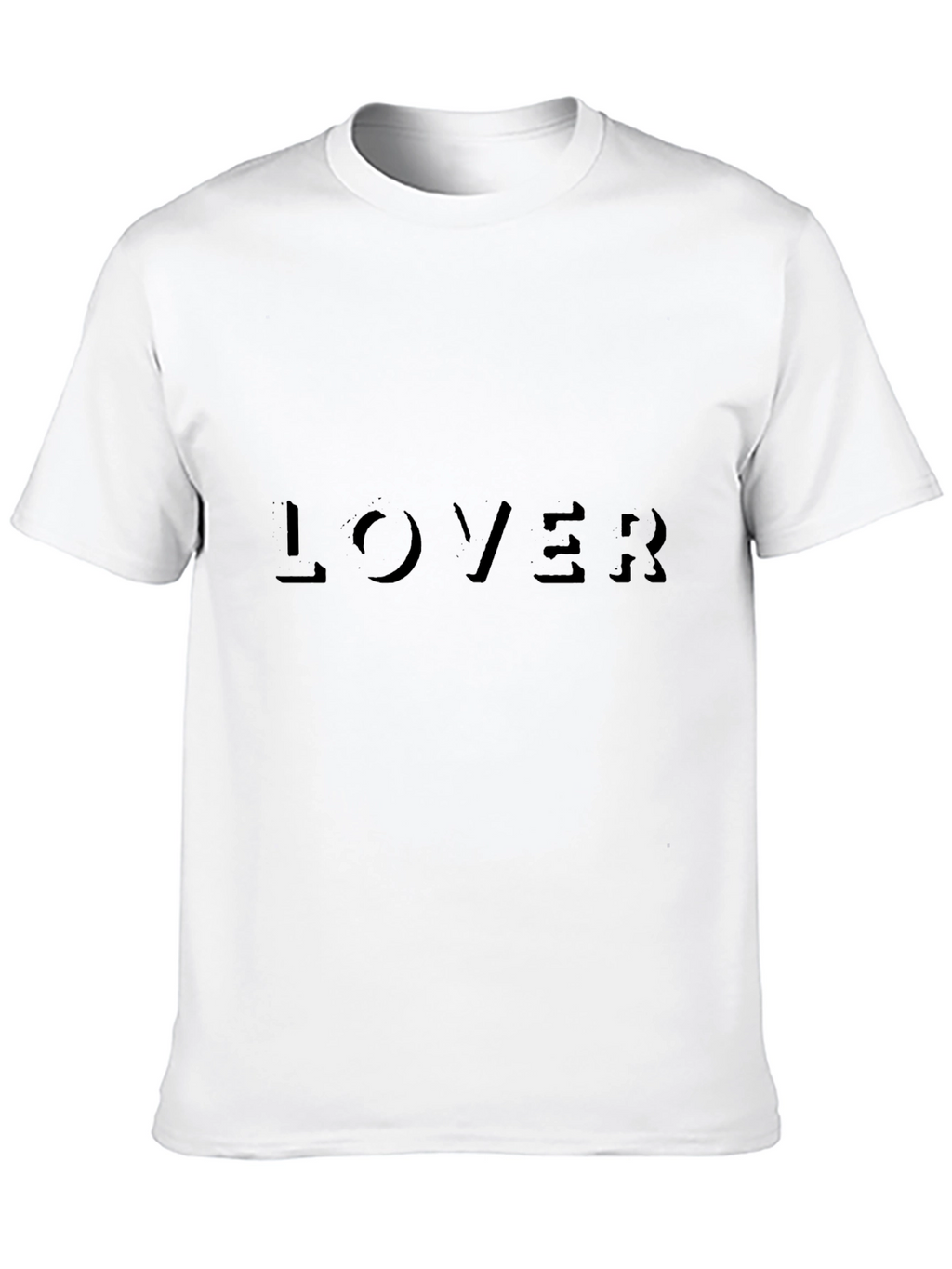 Mens Black Lover Graphic Tee Shirt
