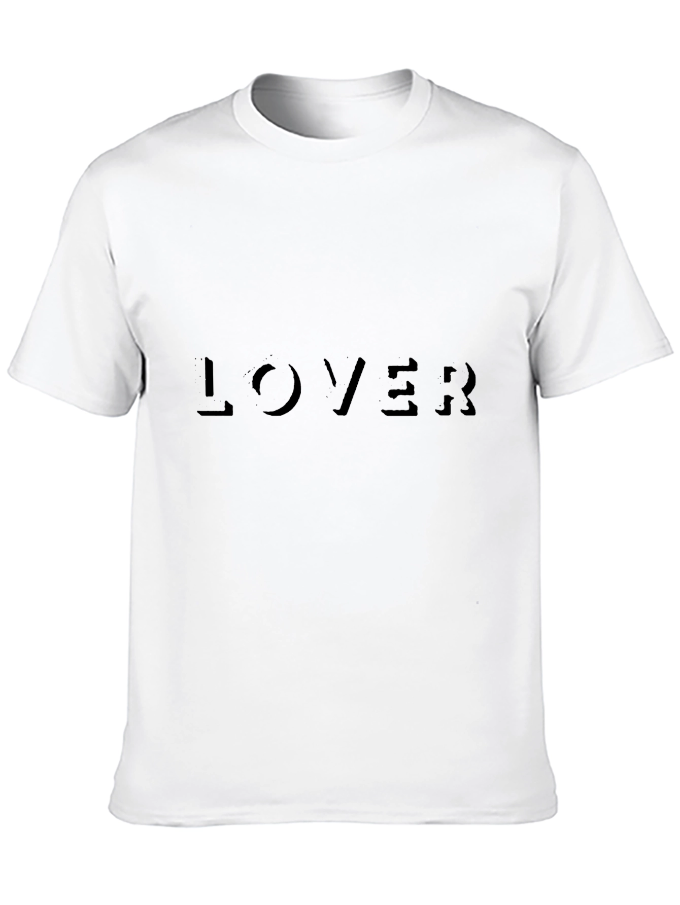 Mens Black Lover Graphic Tee Shirt