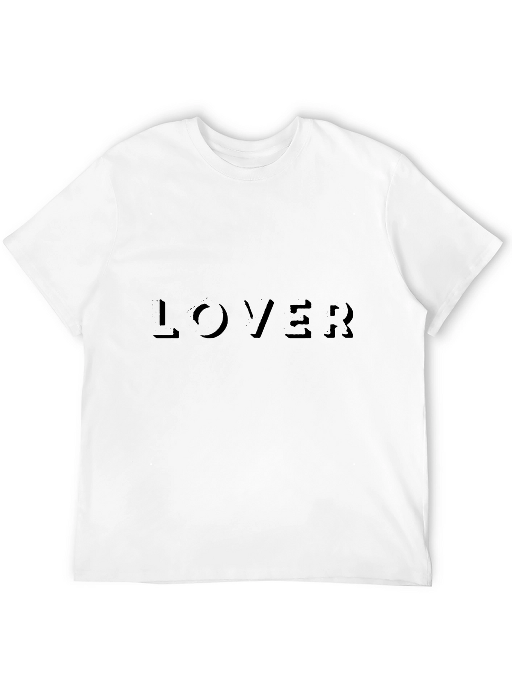 Mens Black Lover Graphic Tee Shirt