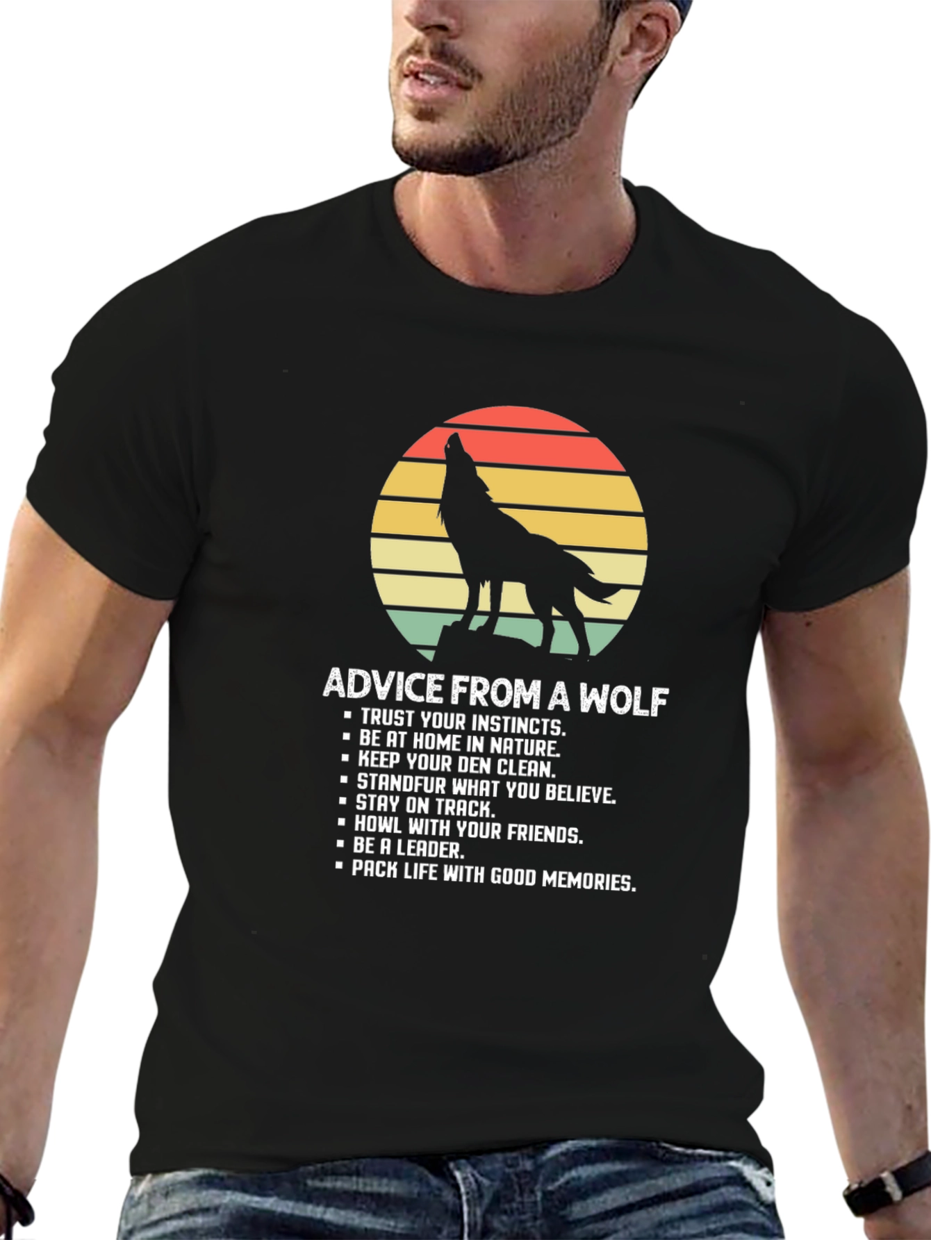Advice From A Wolf Graphic T-Shirt