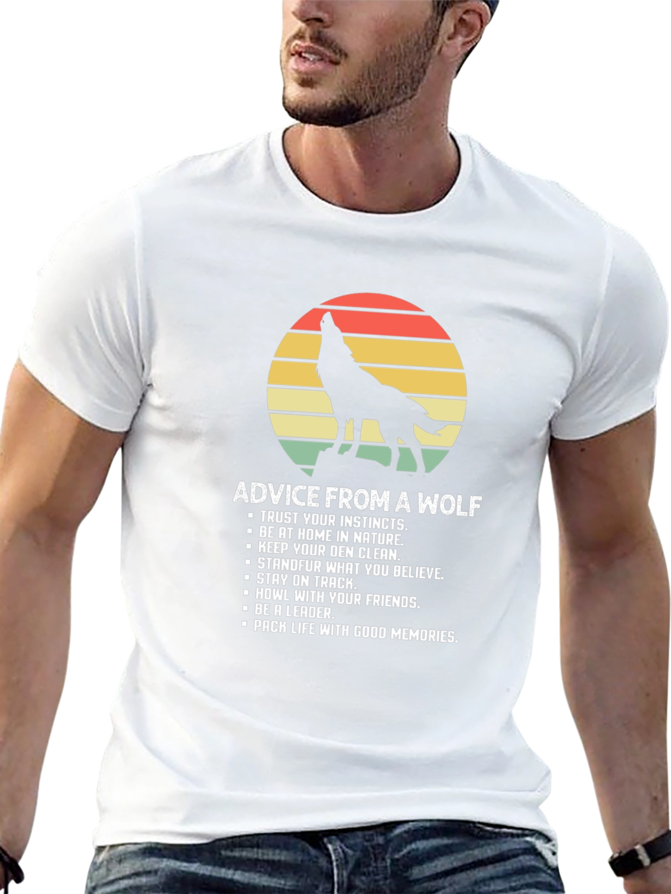 Advice From A Wolf Graphic T-Shirt