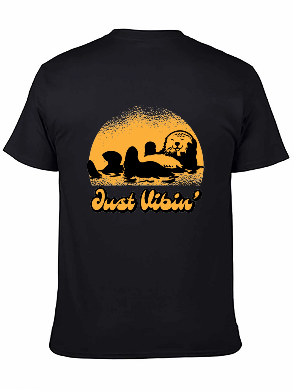 Just Vibin Otter Graphic Tee - Relaxed Comfort