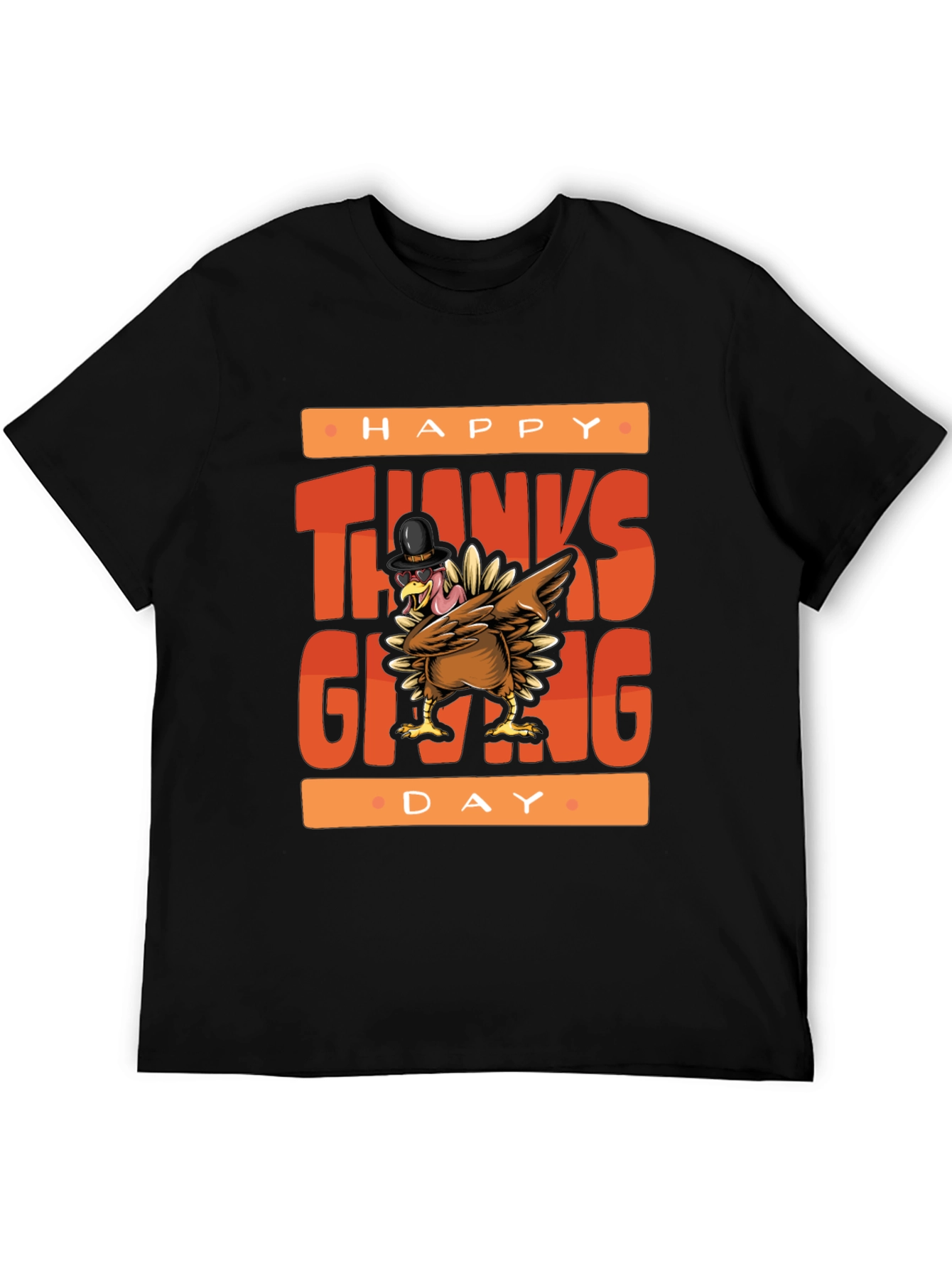 Happy Thanksgiving Turkey Graphic Tee