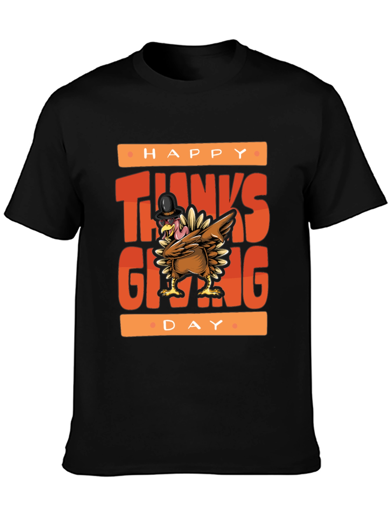 Happy Thanksgiving Turkey Graphic Tee