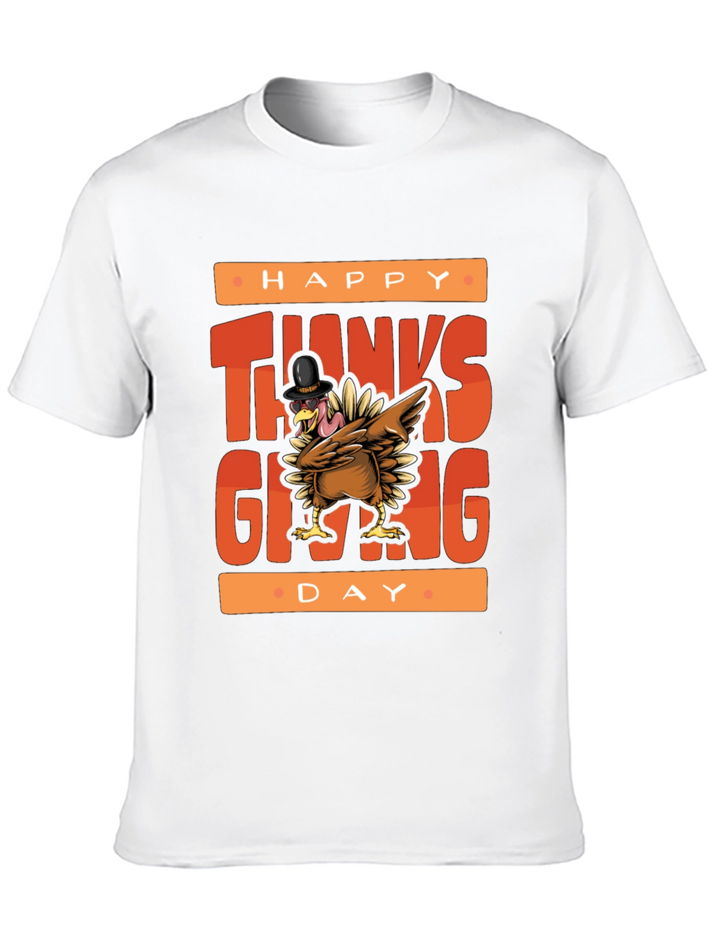 Happy Thanksgiving Turkey Graphic Tee
