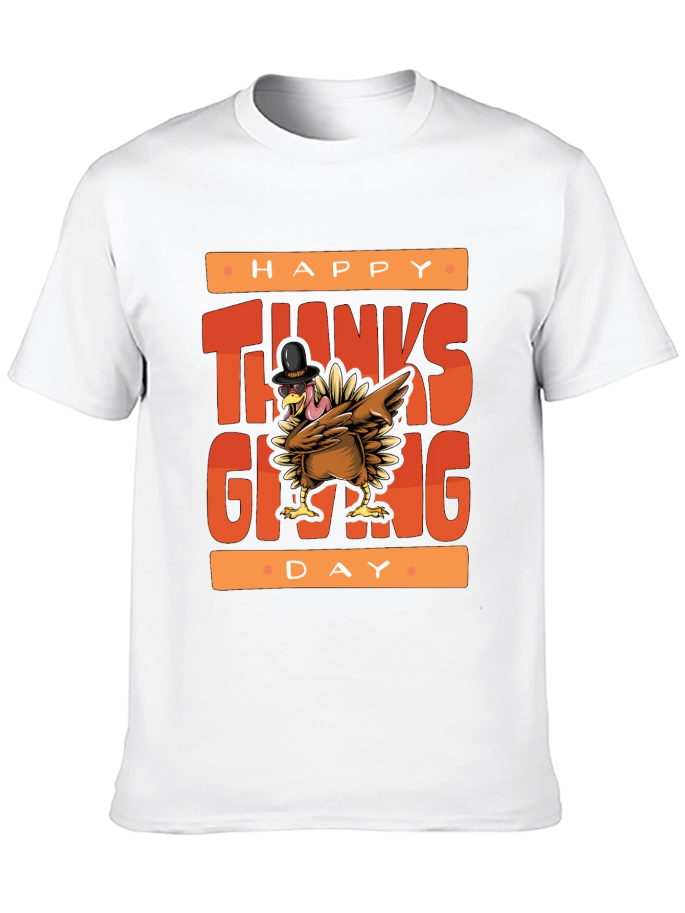 Happy Thanksgiving Turkey Graphic Tee