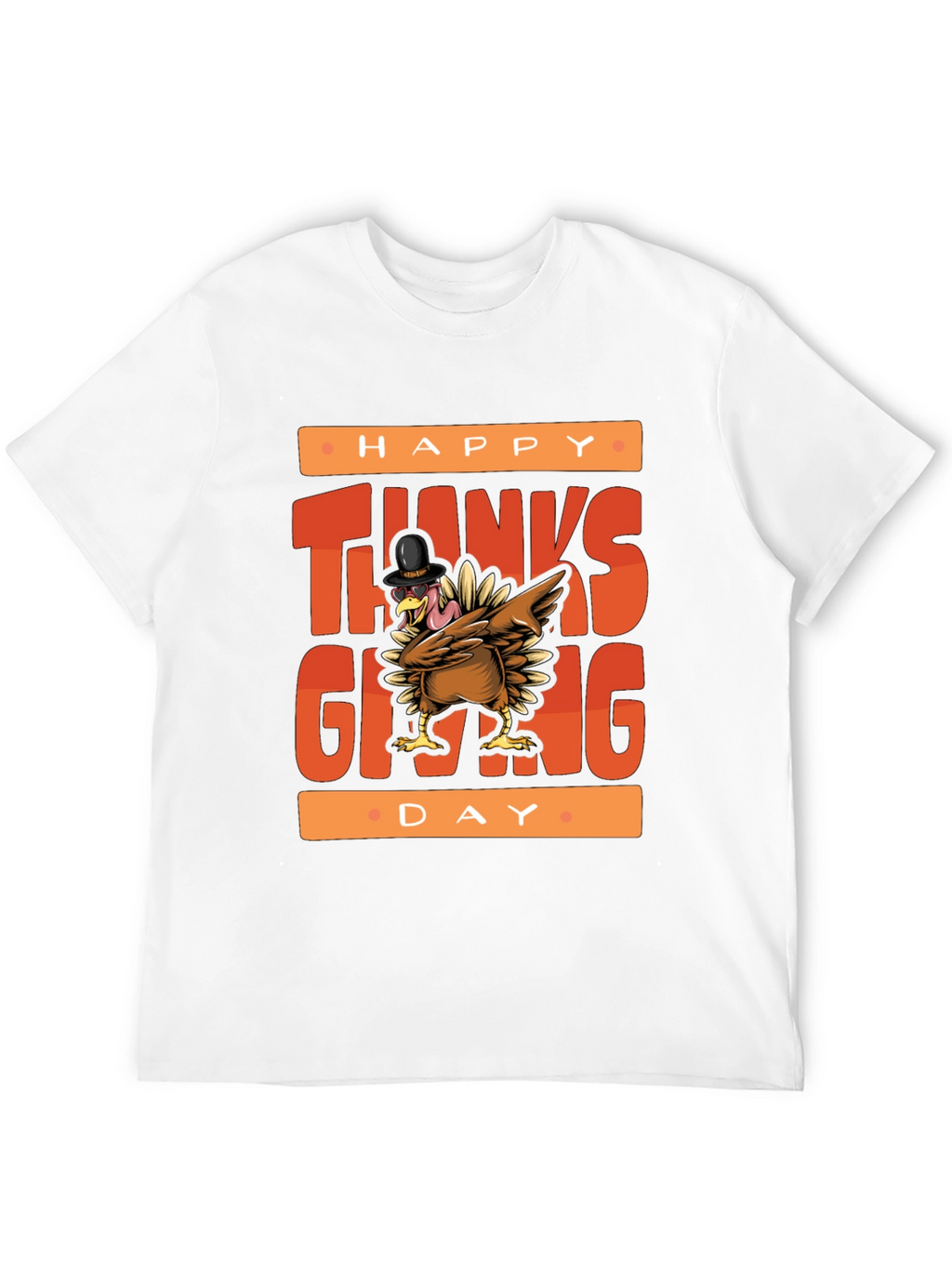 Happy Thanksgiving Turkey Graphic Tee