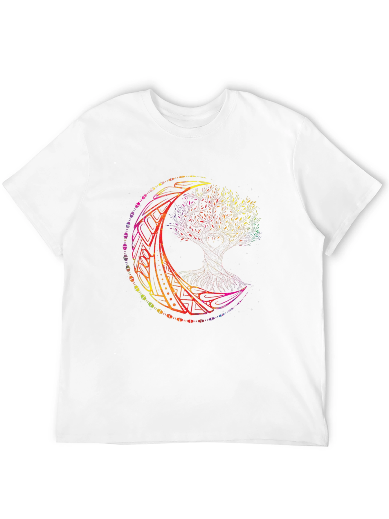 Rainbow Tree of Life Moon T-Shirt