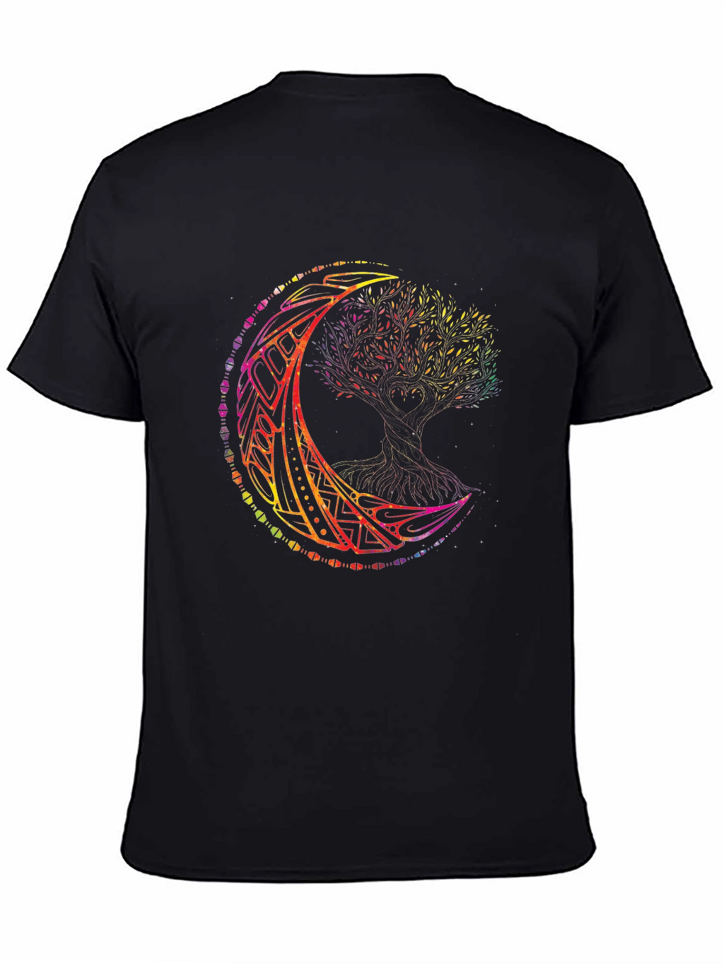Rainbow Tree of Life Moon T-Shirt