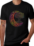 Rainbow Tree of Life Moon T-Shirt