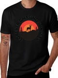 Forever Chasing Sunsets Deer Graphic Tee