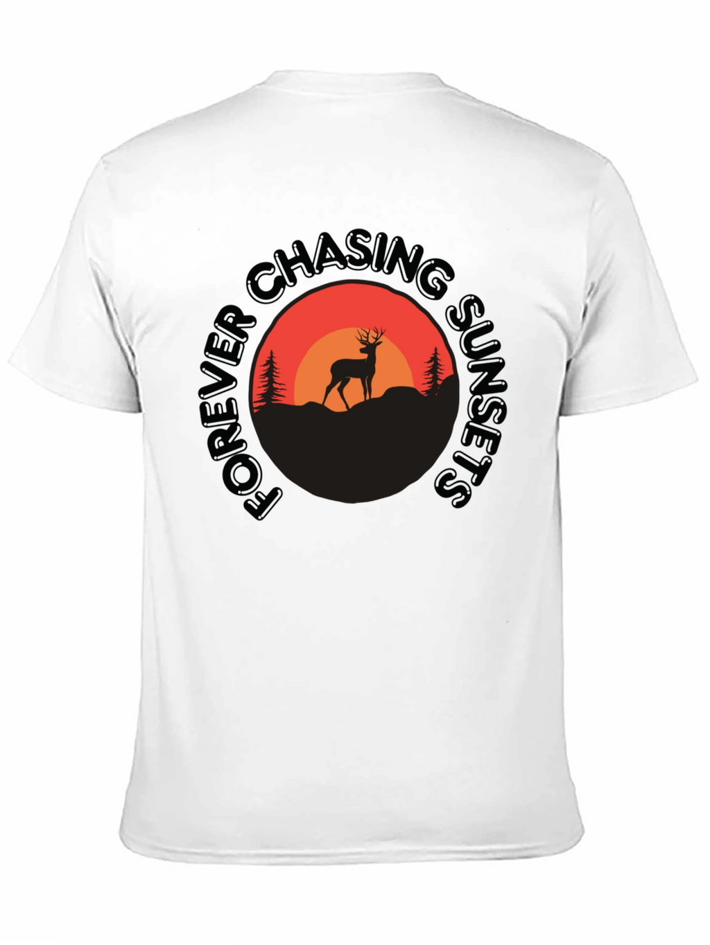 Forever Chasing Sunsets Deer Graphic Tee
