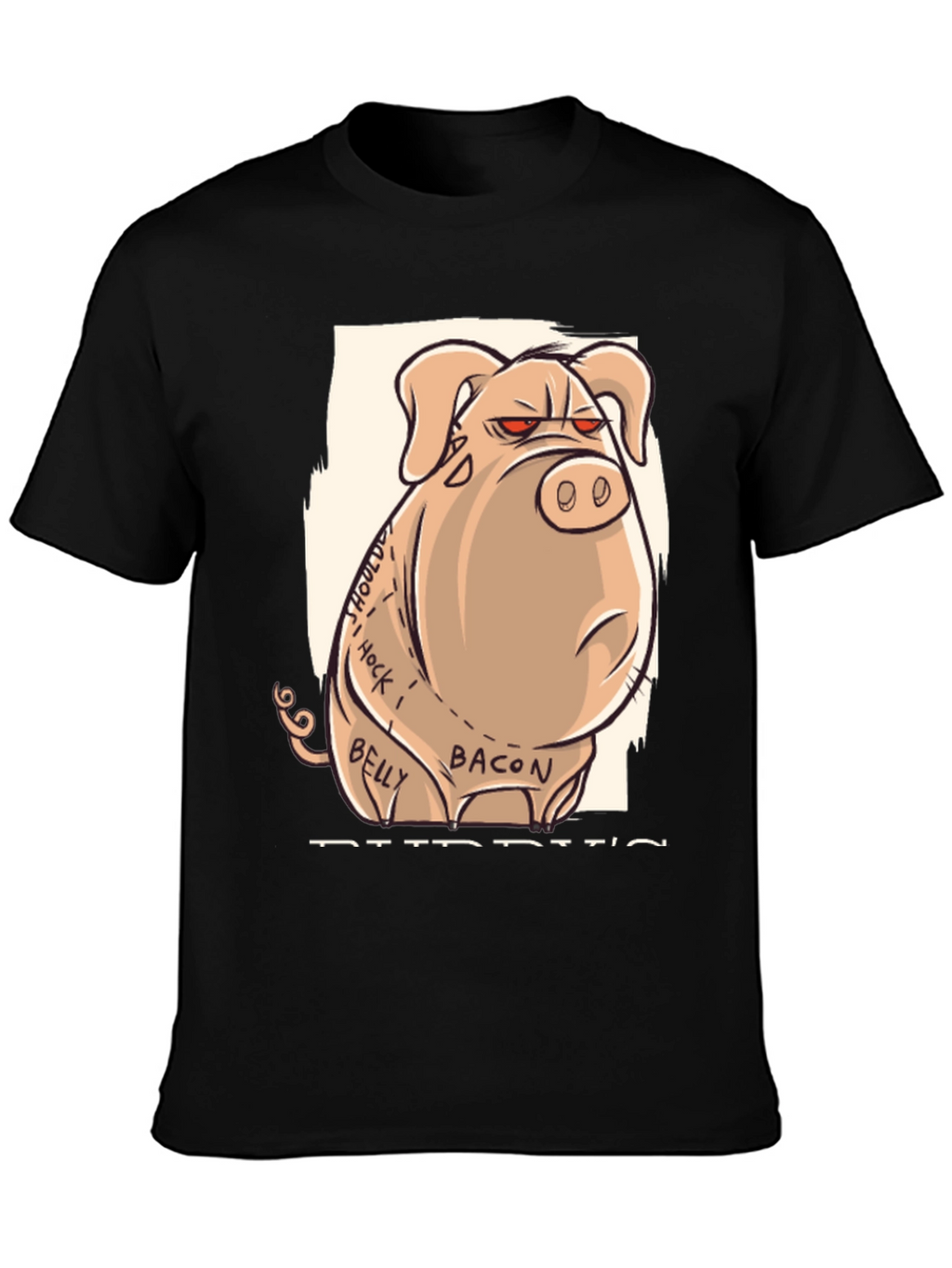 Funny Angry Pig Anatomy T-Shirt