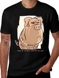 Funny Angry Pig Anatomy T-Shirt