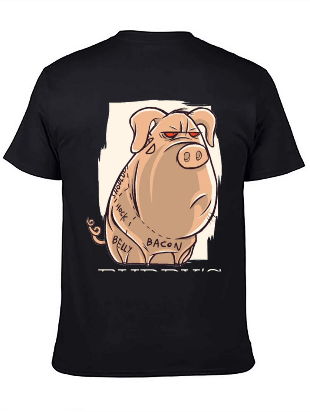 Funny Angry Pig Anatomy T-Shirt