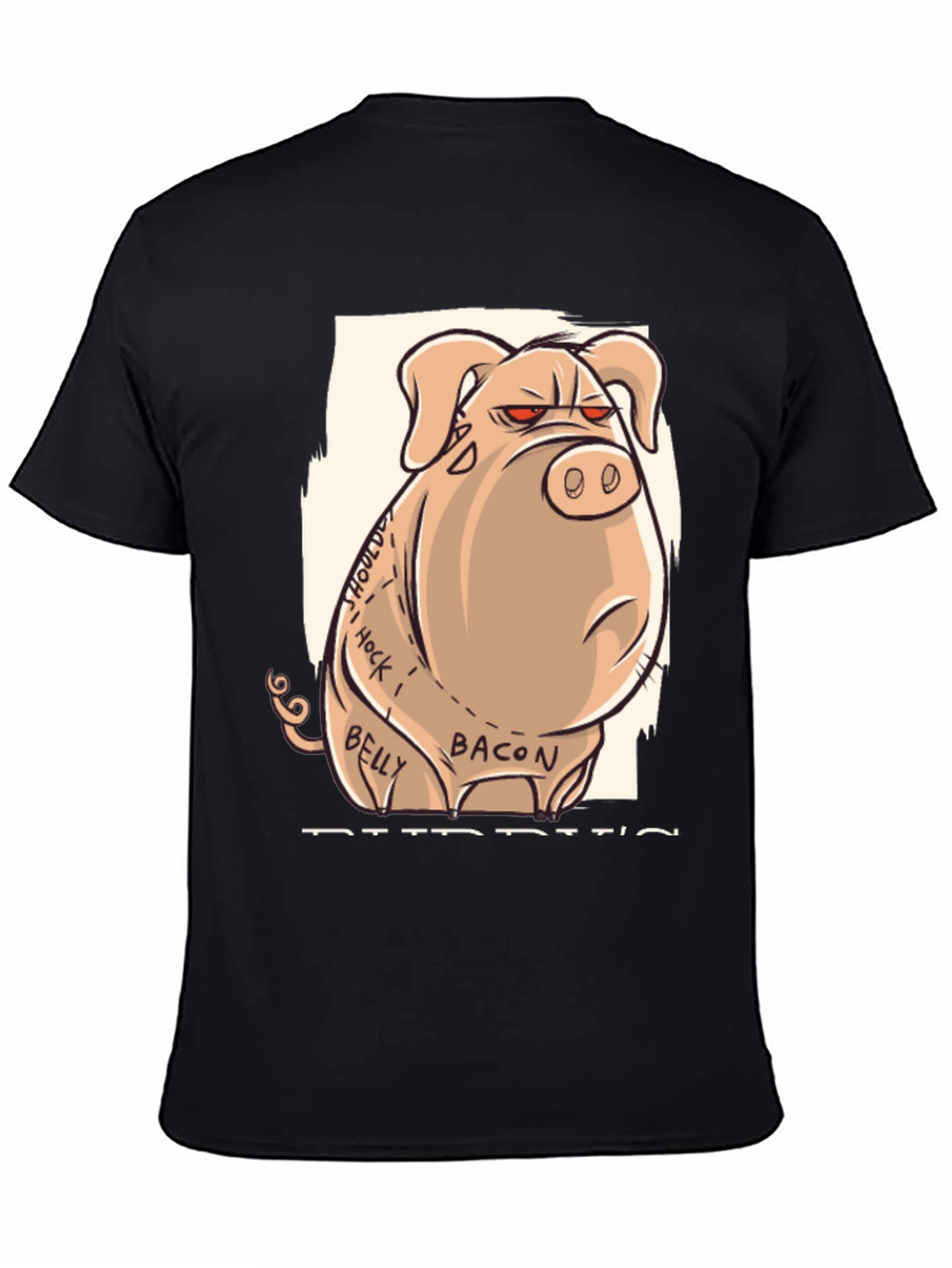Funny Angry Pig Anatomy T-Shirt
