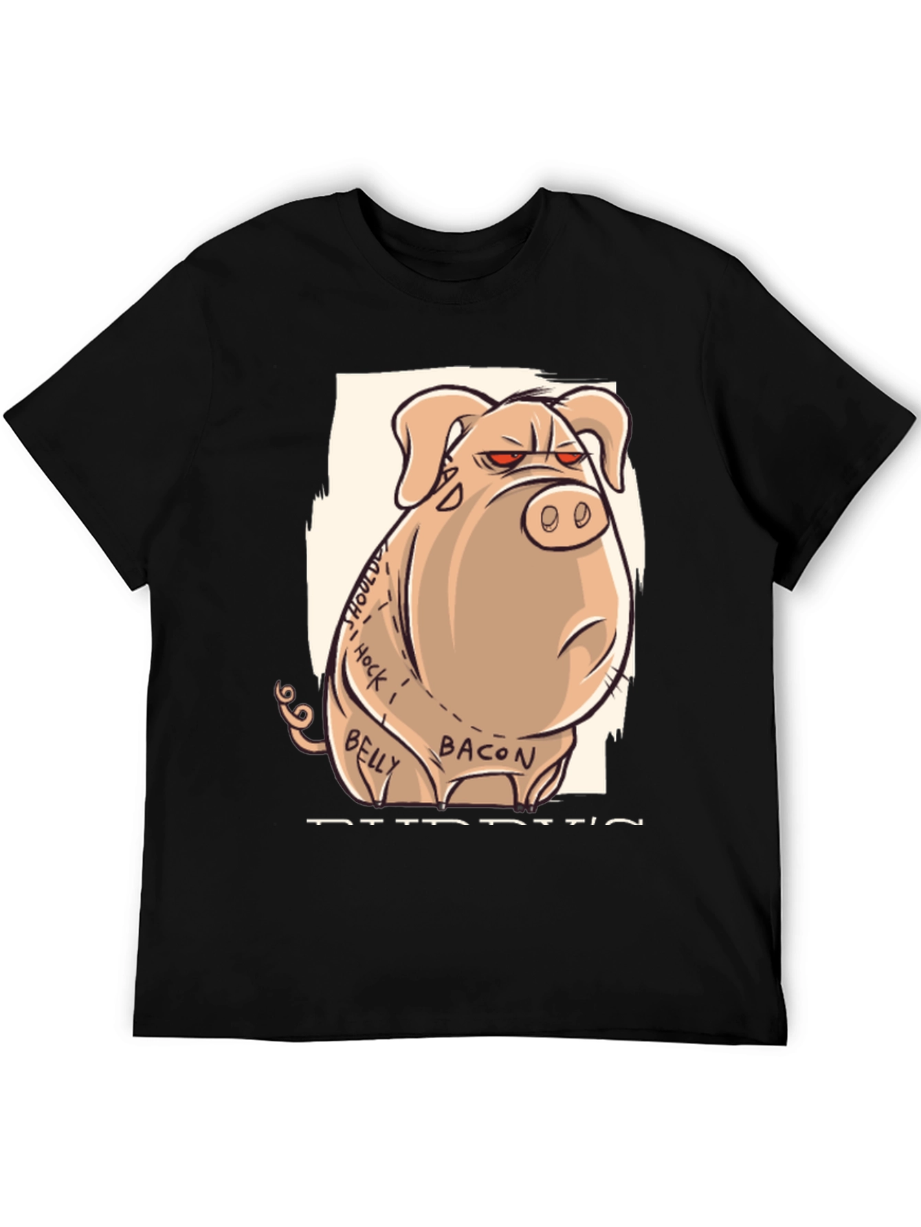 Funny Angry Pig Anatomy T-Shirt