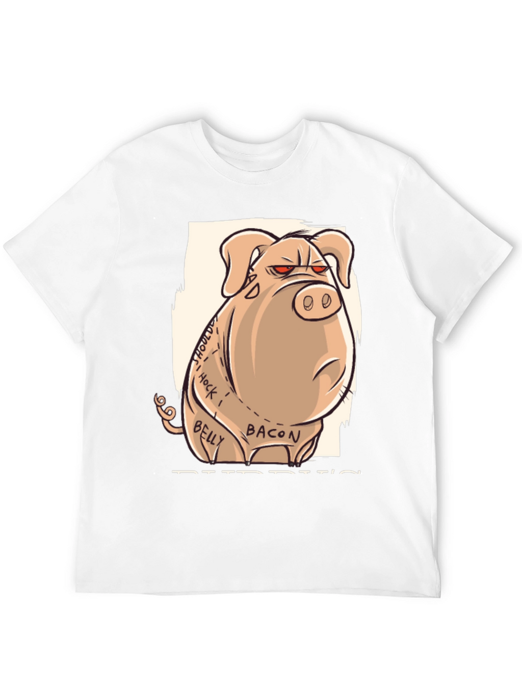 Funny Angry Pig Anatomy T-Shirt