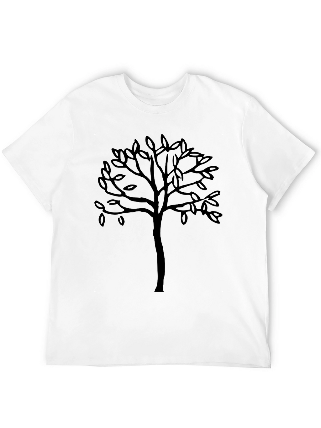 Black Tree Graphic Tee - Casual Mens T-Shirt
